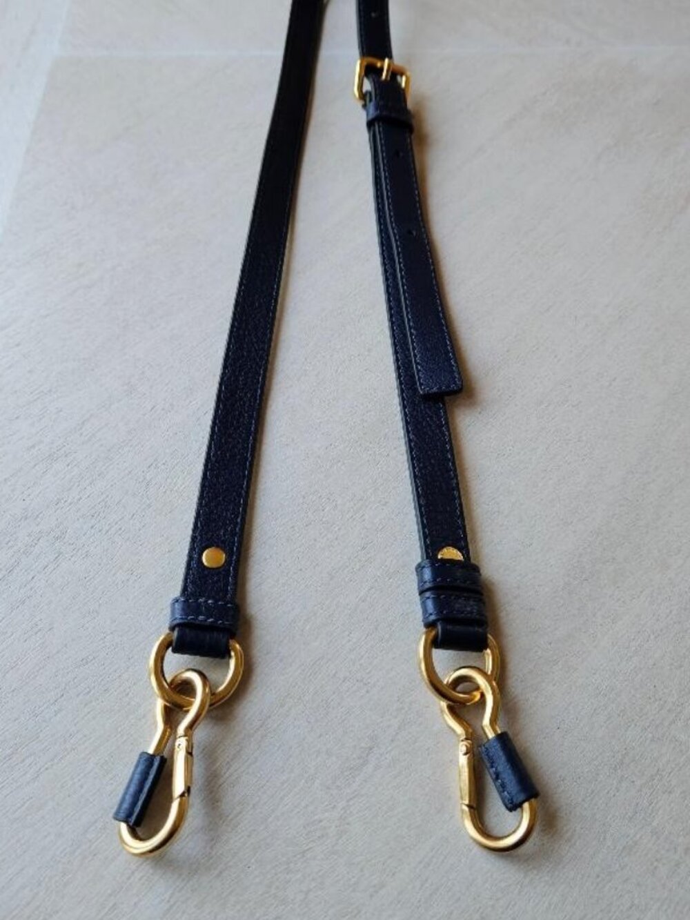 Marc by Marc Jacobs Navy Blue  Leather Bag Strap New - Picture 14 of 14